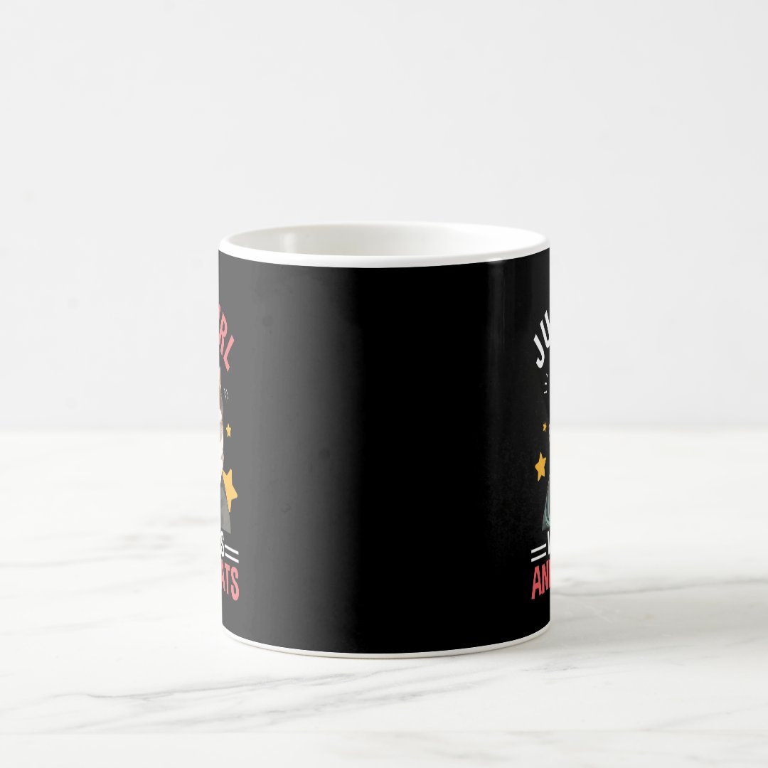 Just A Girl Who Loves Anime & Cats Cute Gifts Girl Coffee Mug Anime Kupa Bardak Modern Anime Baskılı Kupa