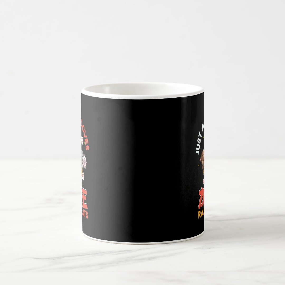 Just A Girl Who Loves Anime Ramen And Cats Kawaii  Coffee Mug Anime Kupa Bardak Modern Anime Baskılı Kupa