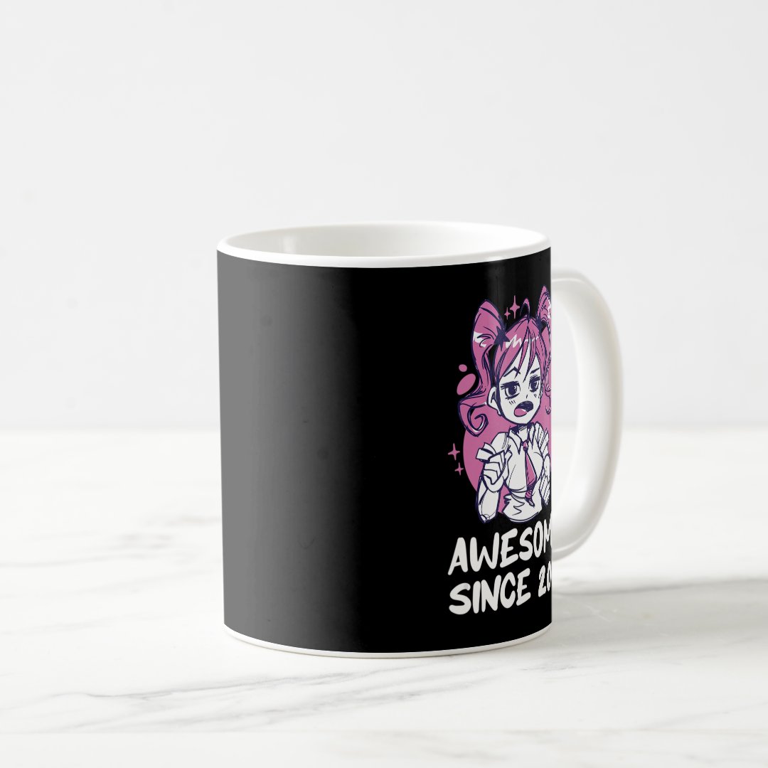 Kawaii Anime Merch th Birthday Girl  Years Old Bor Coffee Mug Anime Kupa Bardak Modern Anime Baskılı Kupa