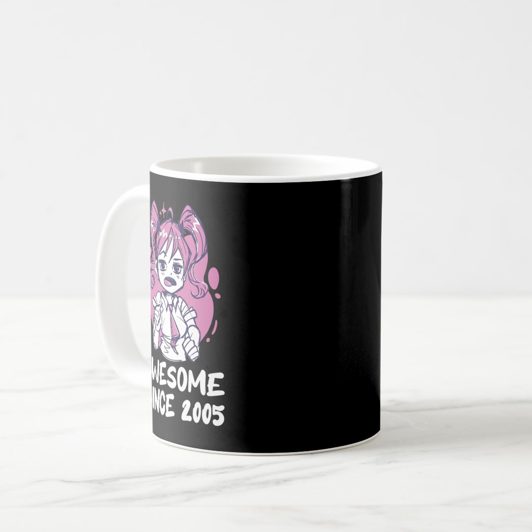 Kawaii Anime Merch th Birthday Girl  Years Old Bor Coffee Mug Anime Kupa Bardak Modern Anime Baskılı Kupa