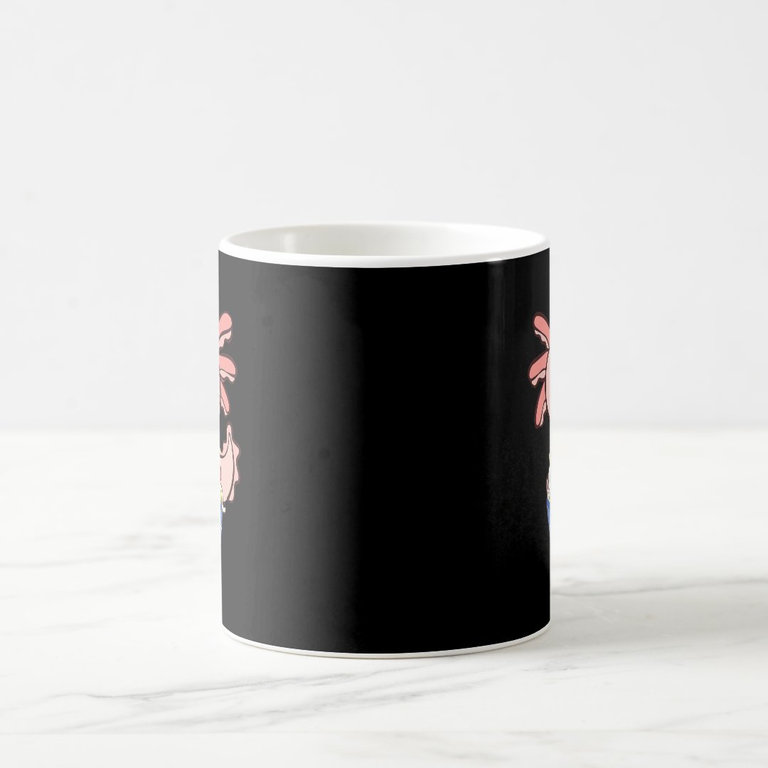 Kawaii Axolotl Ramen Noodles Japanese Anime Kids T Coffee Mug Anime Kupa Bardak Modern Anime Baskılı Kupa