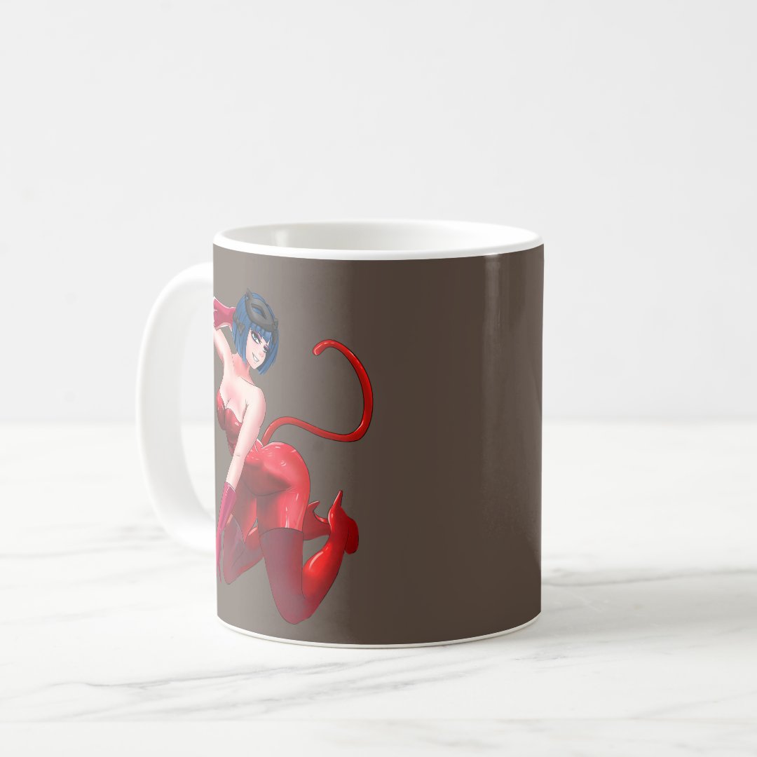 kawaii Girl Cat Mask 2 Anime Hentai Manga  Coffee Mug Anime Kupa Bardak Modern Anime Baskılı Kupa