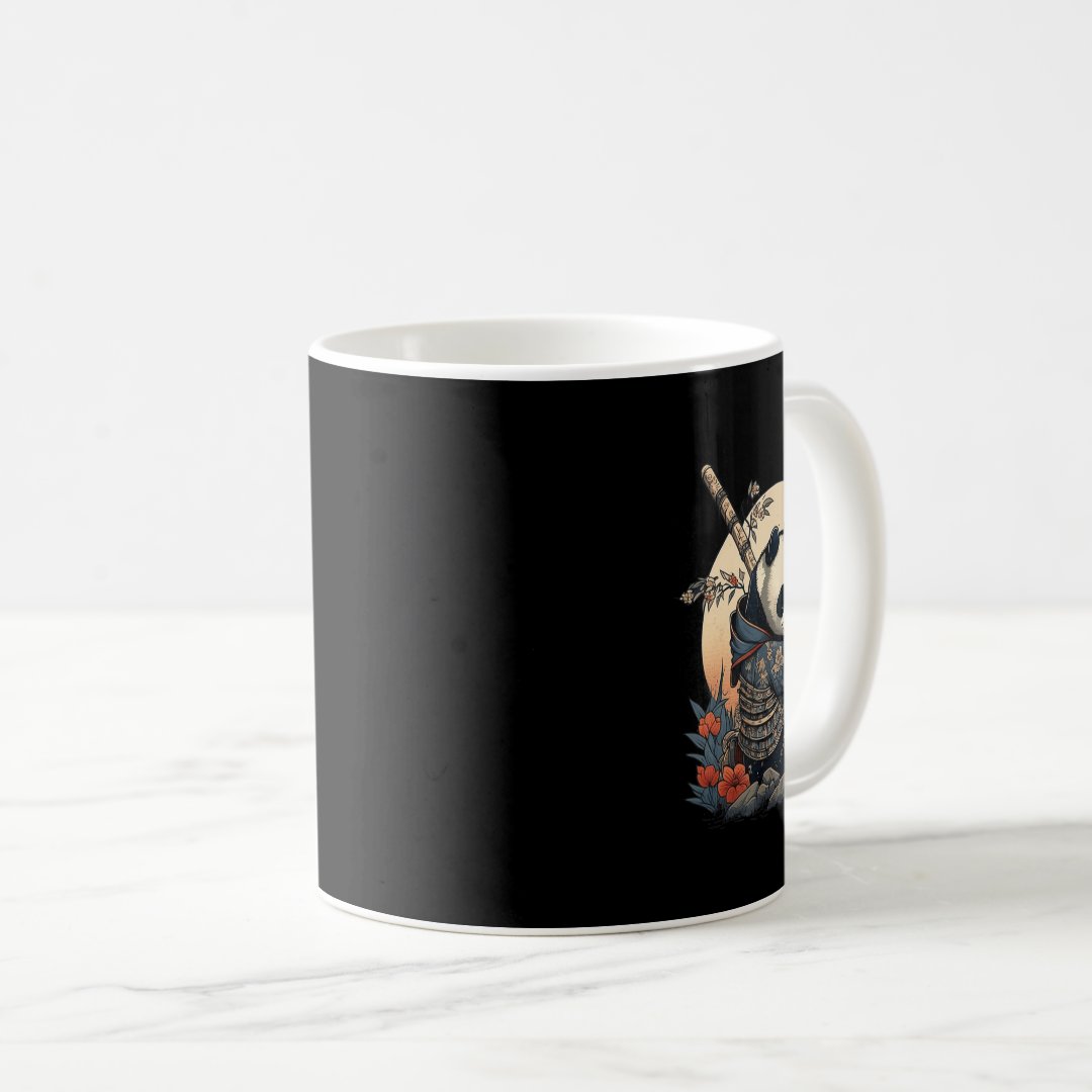 Kawaii Japanese Style Samurai Anime Panda  Coffee Mug Anime Kupa Bardak Modern Anime Baskılı Kupa