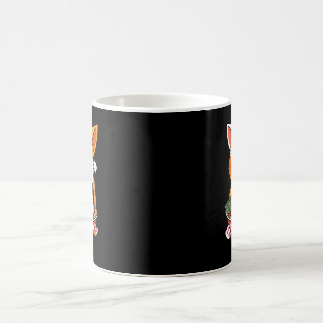 Kawaii Ramen Cat Anime Japanese Food Girls Officia Coffee Mug Anime Kupa Bardak Modern Anime Baskılı Kupa
