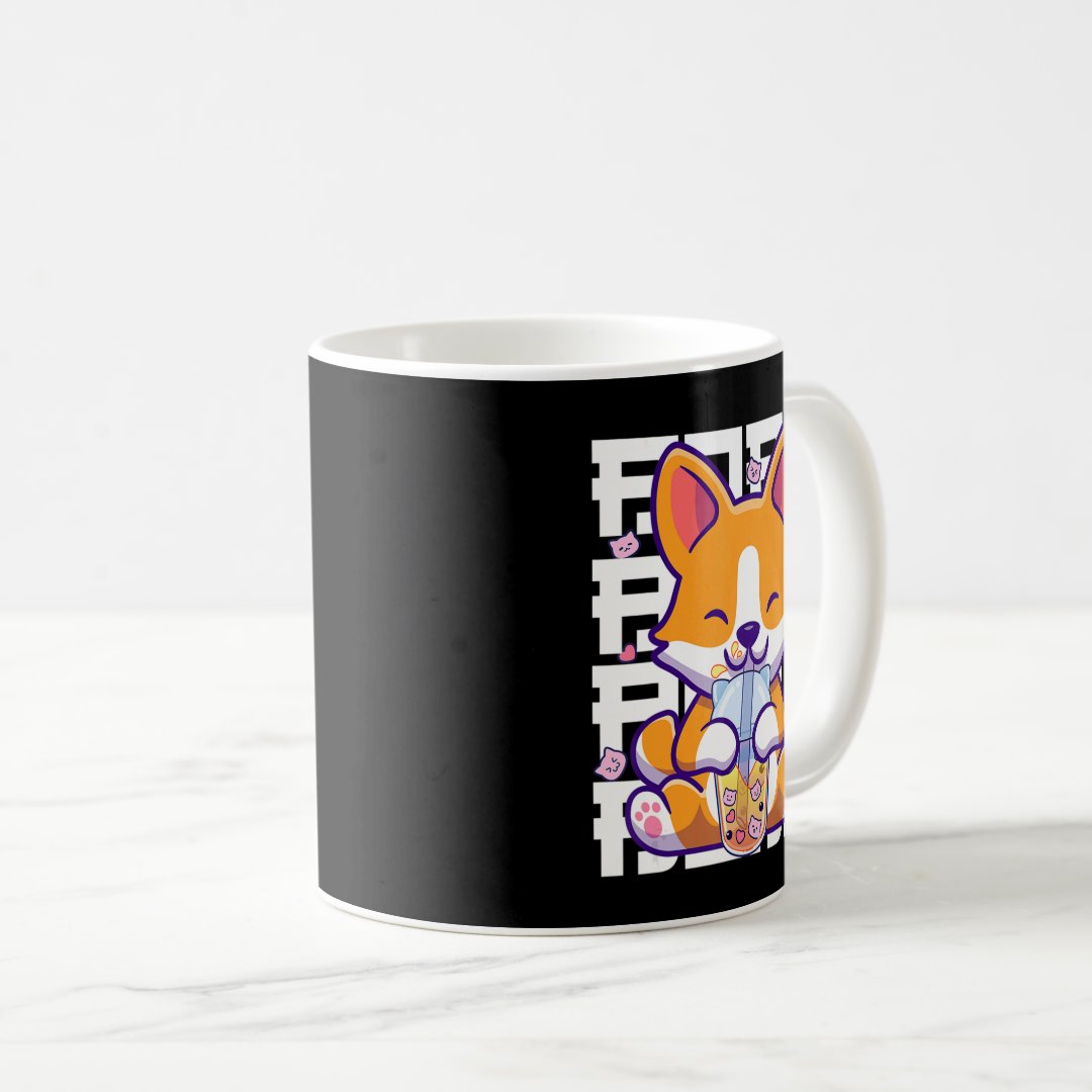 Kawaii Shiba Inu Dog Bubble Tea Boba Anime Gifts G Coffee Mug Anime Kupa Bardak Modern Anime Baskılı Kupa