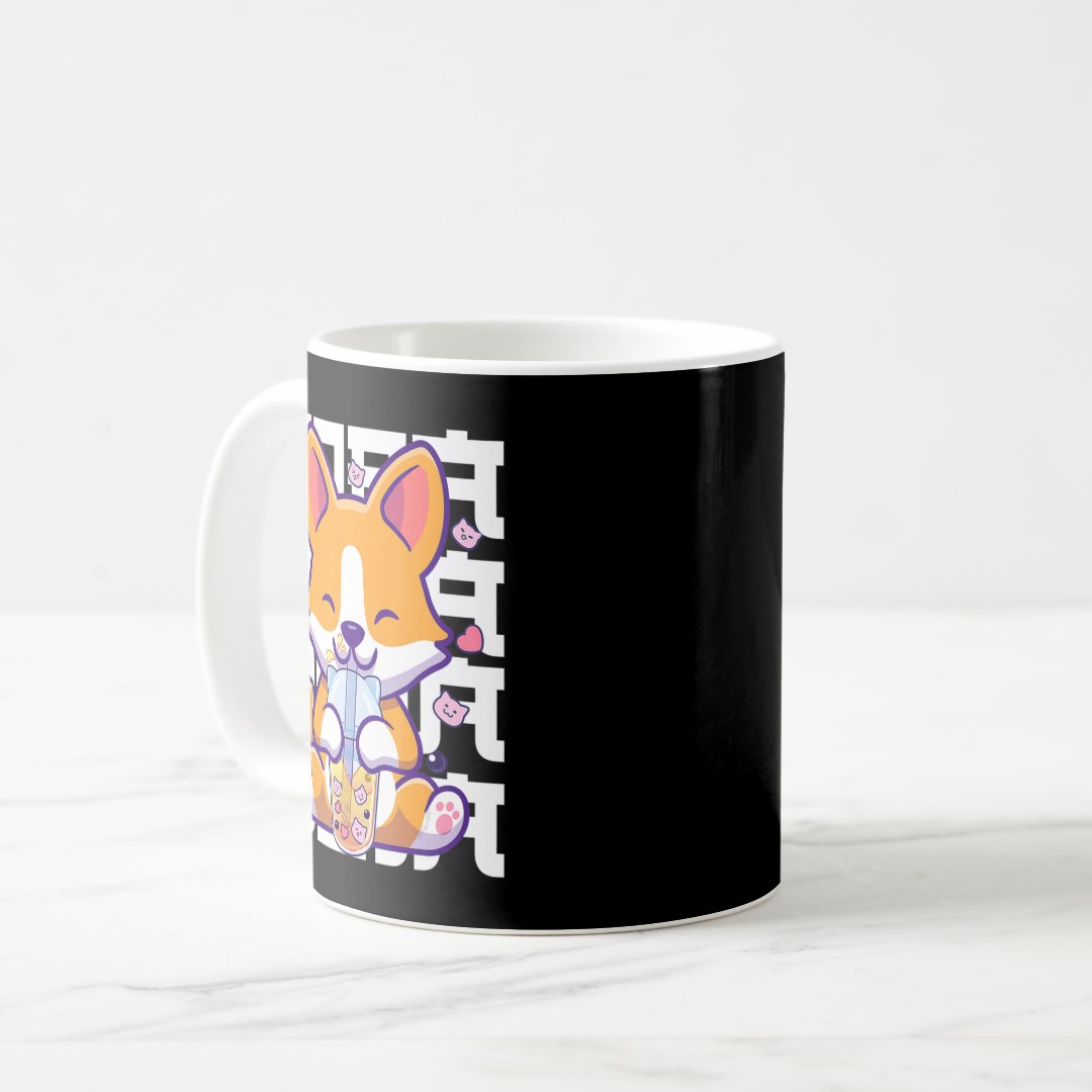 Kawaii Shiba Inu Dog Bubble Tea Boba Anime Gifts G Coffee Mug Anime Kupa Bardak Modern Anime Baskılı Kupa