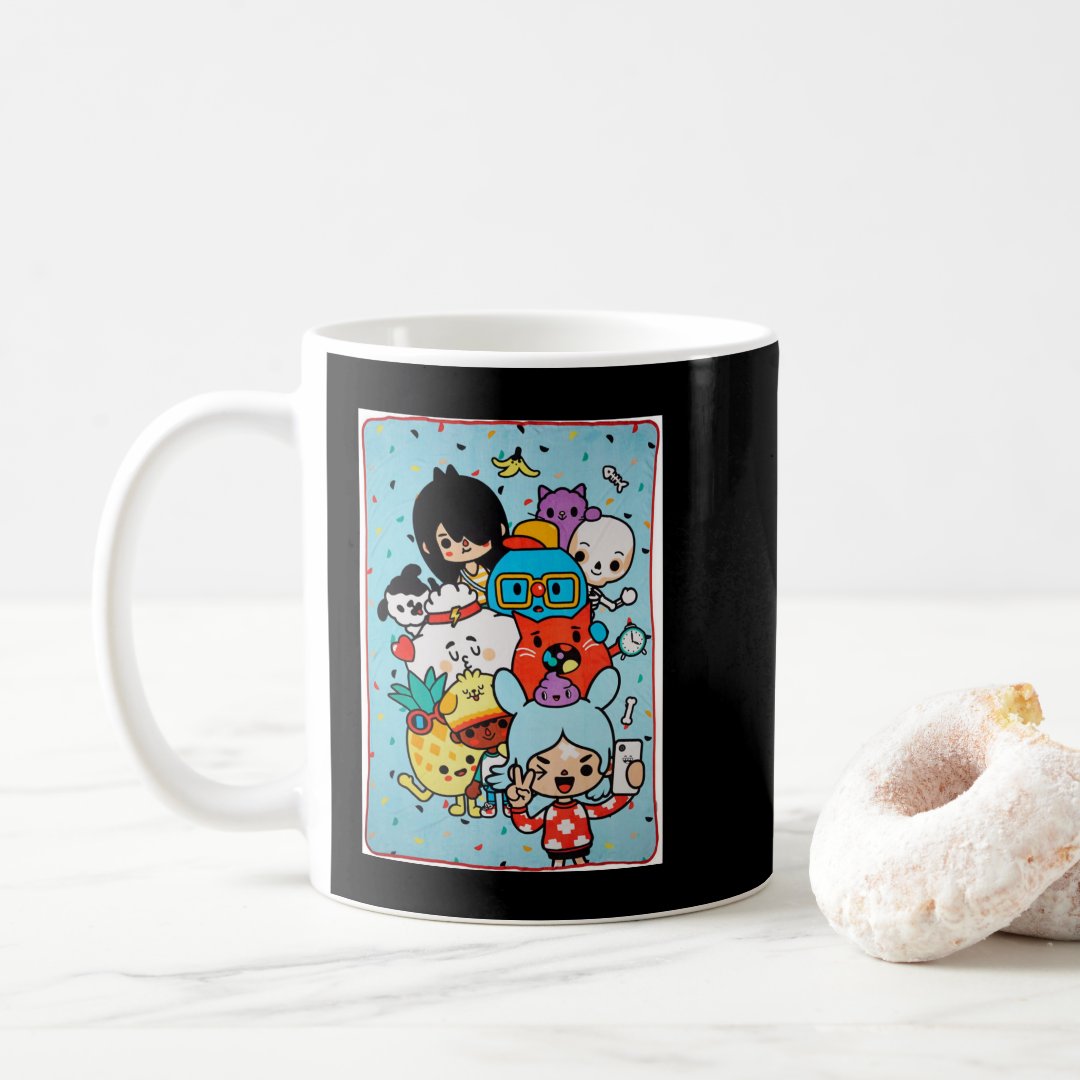 Love Funny Man Manga Toca Boca Anime Cute Gifts Coffee Mug Anime Kupa Bardak Modern Anime Baskılı Kupa