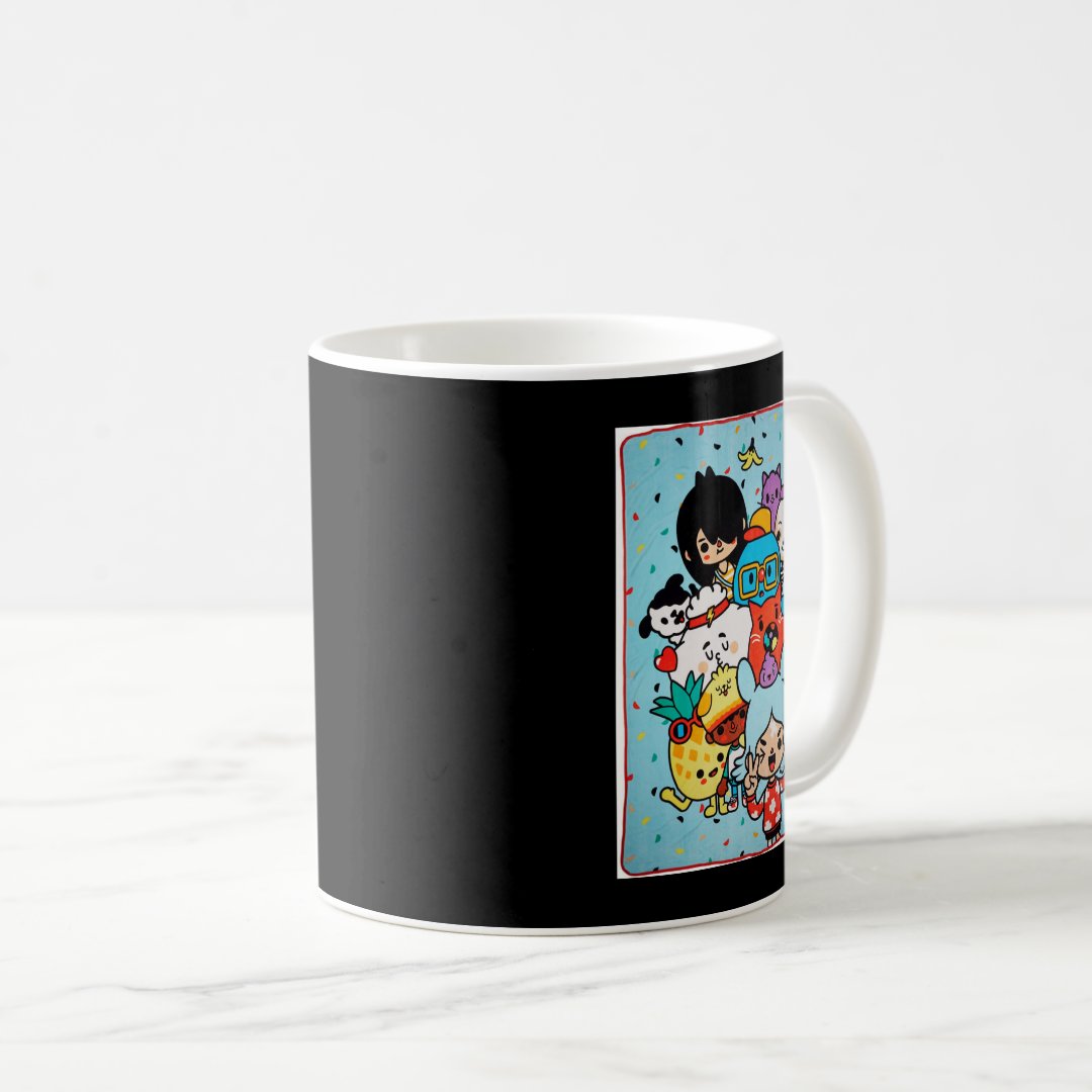 Love Funny Man Manga Toca Boca Anime Cute Gifts Coffee Mug Anime Kupa Bardak Modern Anime Baskılı Kupa