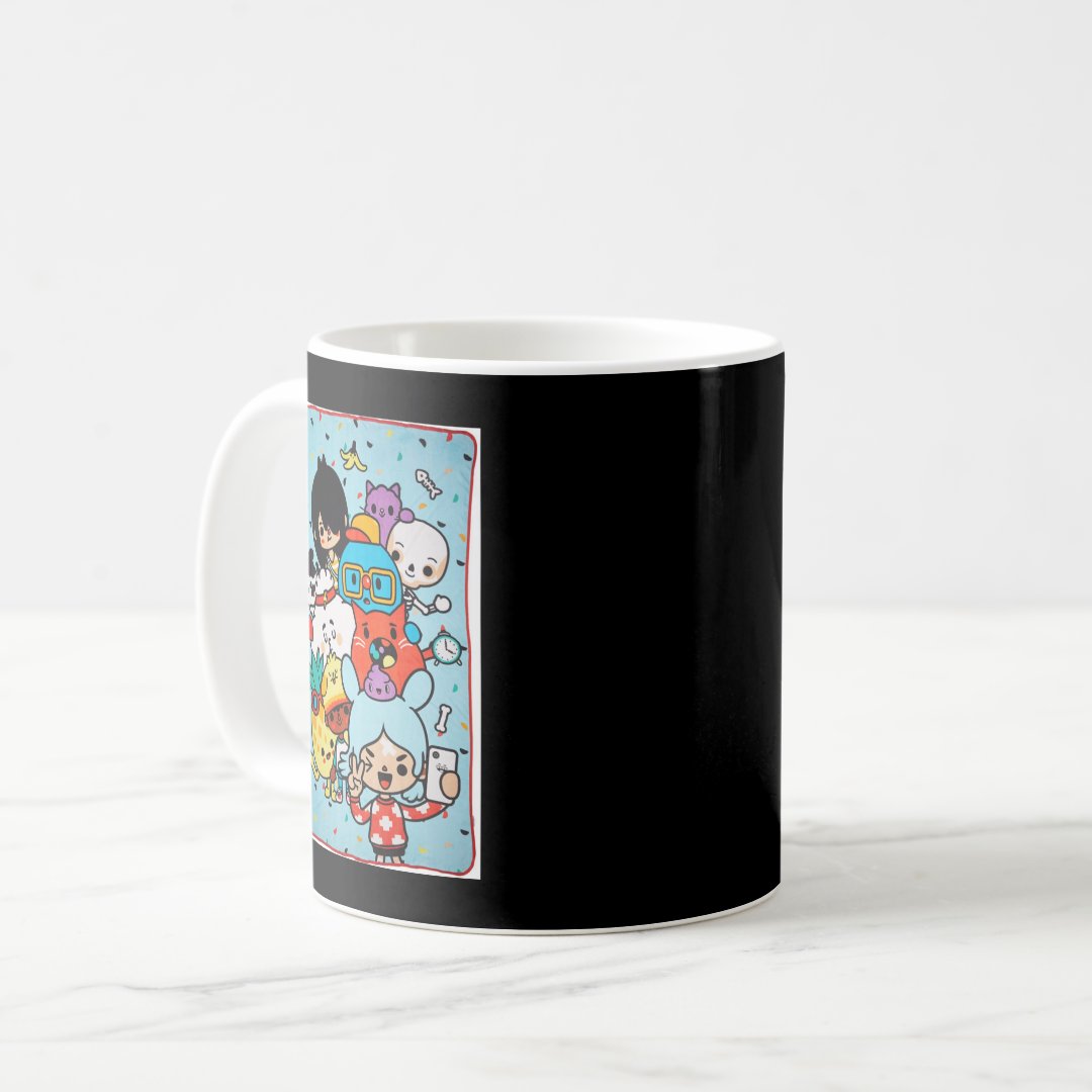 Love Funny Man Manga Toca Boca Anime Cute Gifts Coffee Mug Anime Kupa Bardak Modern Anime Baskılı Kupa