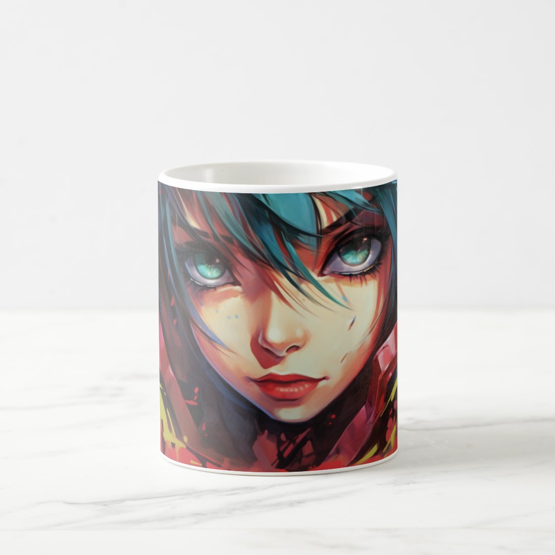 Mural 2 Anime 4 Coffee Mug Anime Kupa Bardak Modern Anime Baskılı Kupa