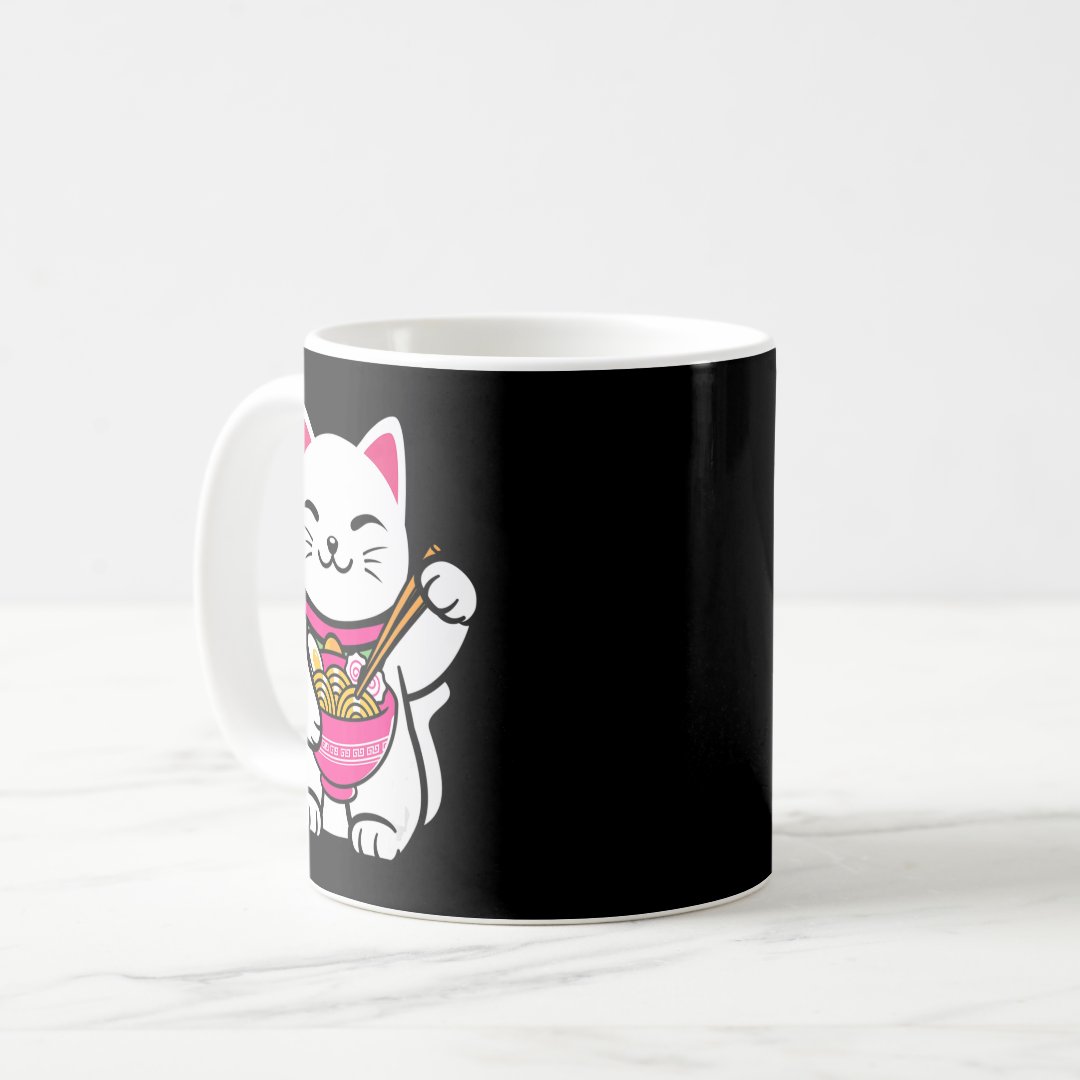 Neko Cat Ramen Anime Kawaii Teen gift  Coffee Mug Anime Kupa Bardak Modern Anime Baskılı Kupa