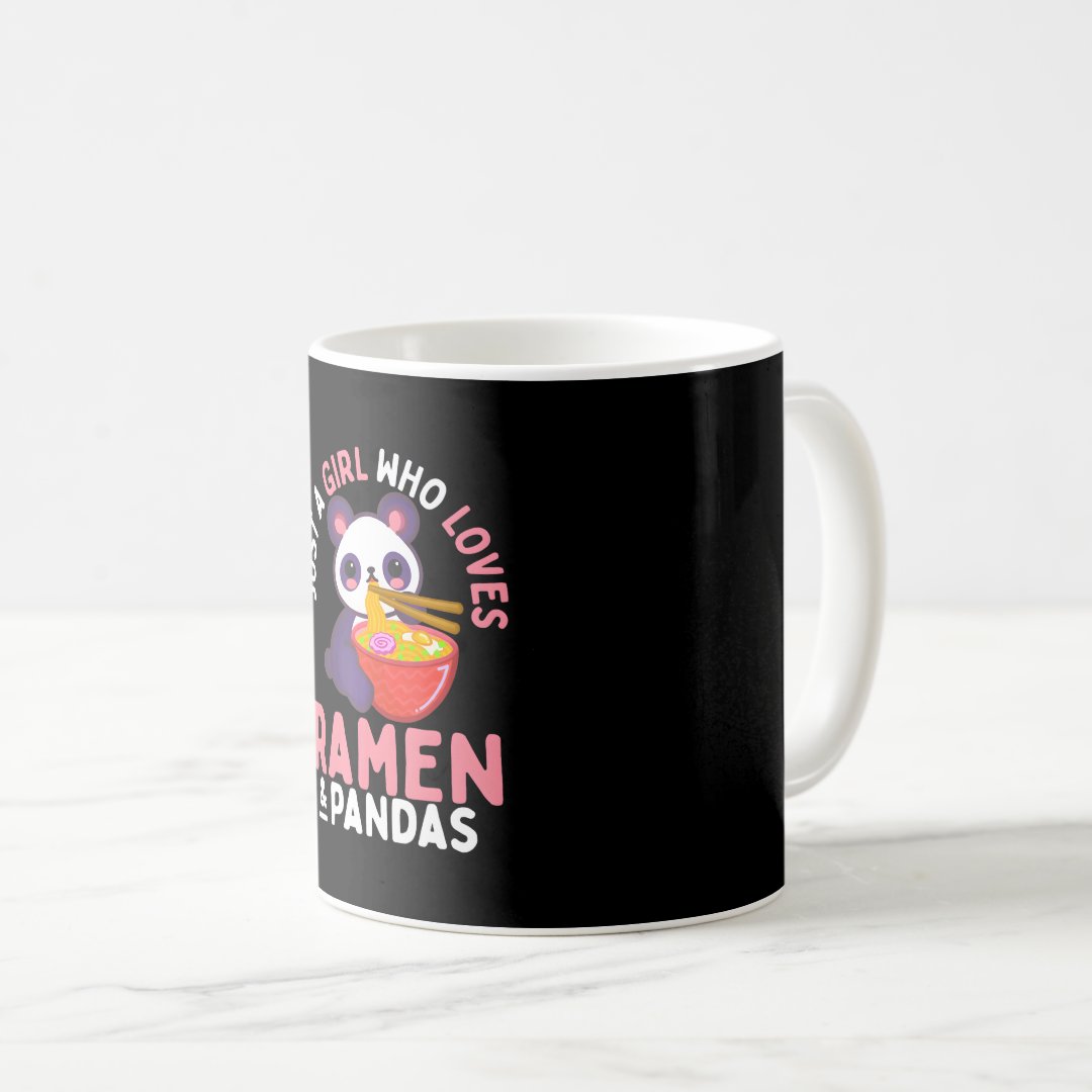 Panda Noodles Ramen Kawaii Japanese Cute Anime Coffee Mug Anime Kupa Bardak Modern Anime Baskılı Kupa