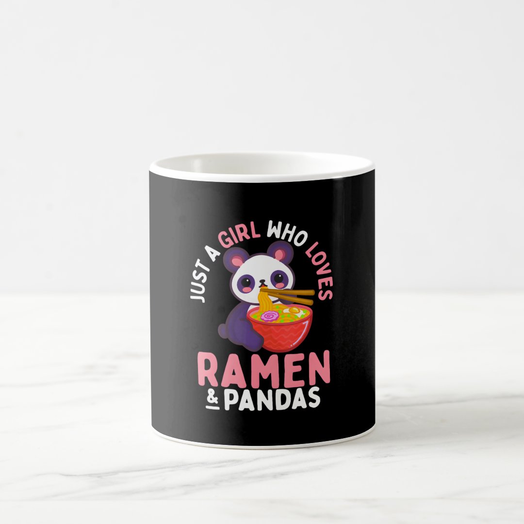 Panda Noodles Ramen Kawaii Japanese Cute Anime Coffee Mug Anime Kupa Bardak Modern Anime Baskılı Kupa