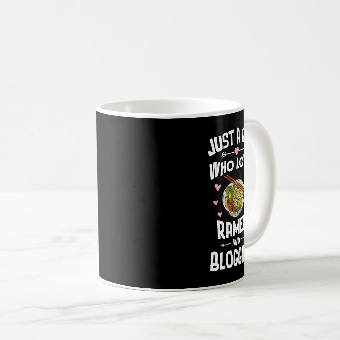 Ramen And Blogging Anime Gift for Teen Girls Coffee Mug Anime Kupa Bardak Modern Anime Baskılı Kupa