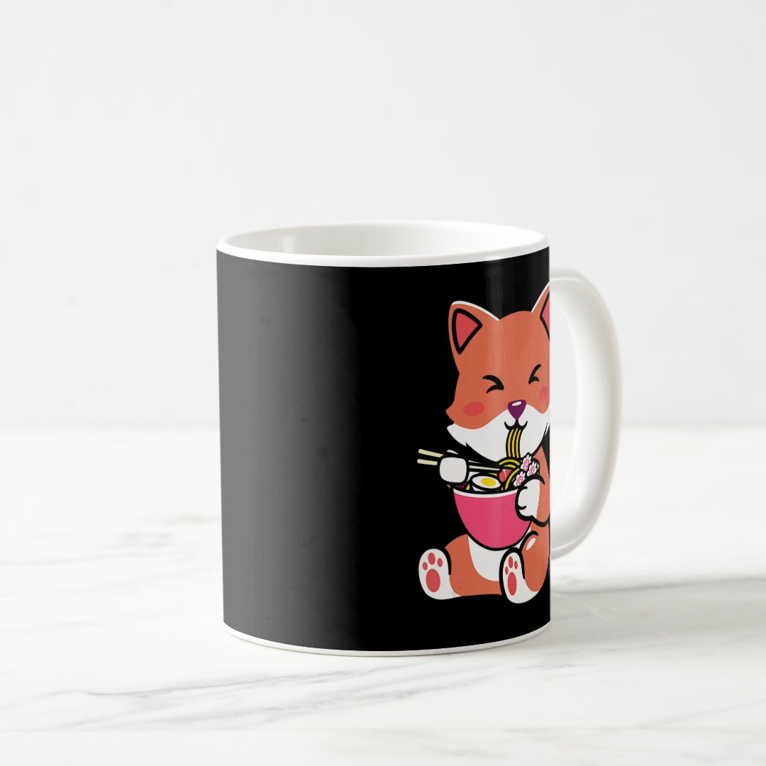 Ramen Cat Anime Neko Gift Kawaii Teen  Coffee Mug Anime Kupa Bardak Modern Anime Baskılı Kupa