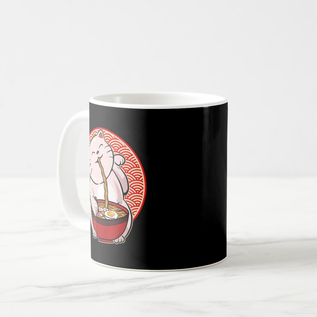 Ramen Cat Kawaii Anime Japanese Food Merch Gifts G Coffee Mug Anime Kupa Bardak Modern Anime Baskılı Kupa