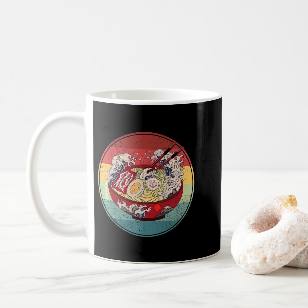 Ramen Retro Style Vintage Anime Japanese Gift Girl Coffee Mug Anime Kupa Bardak Modern Anime Baskılı Kupa
