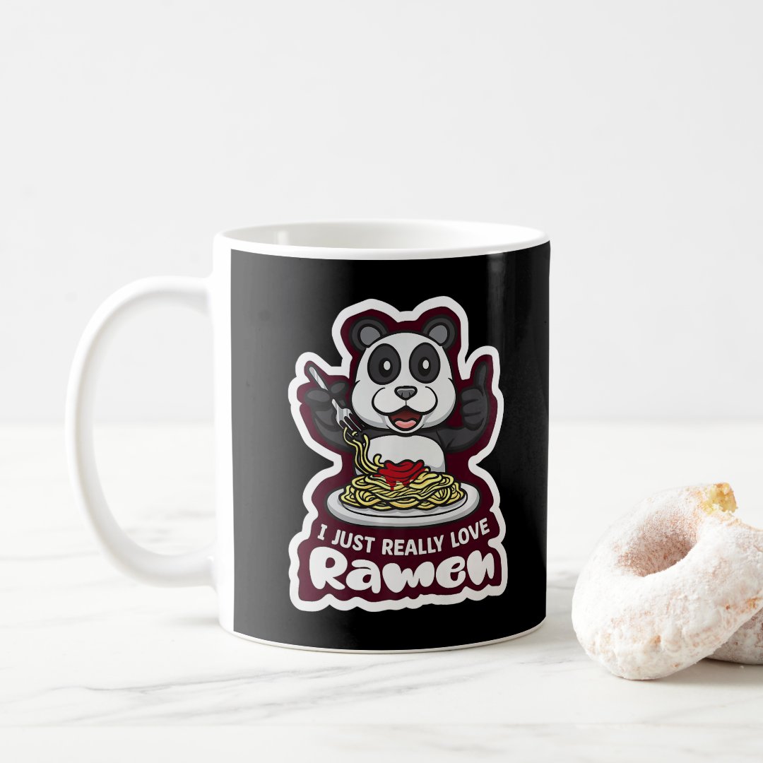 Ramen Tee Ramen Kawaii Anime Panda Cute Manga Love Coffee Mug Anime Kupa Bardak Modern Anime Baskılı Kupa
