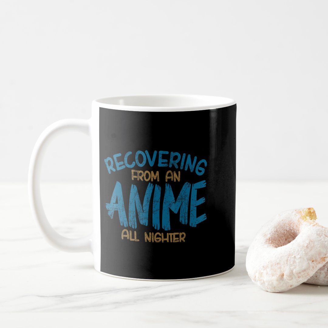 Recovering From An Anime All Nighter Anime Manga K Coffee Mug Anime Kupa Bardak Modern Anime Baskılı Kupa