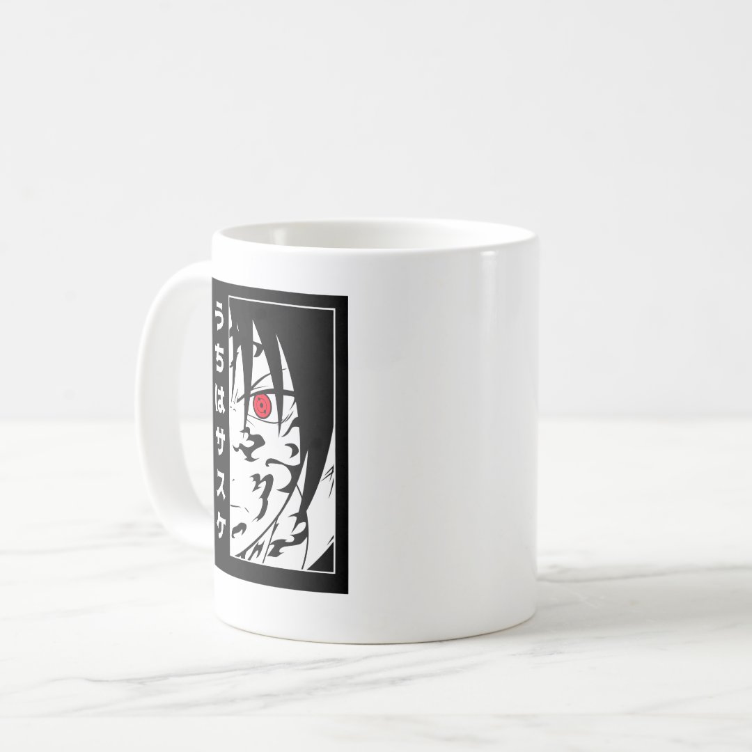 Sasuke Anime Coffee Mug Anime Kupa Bardak Modern Anime Baskılı Kupa