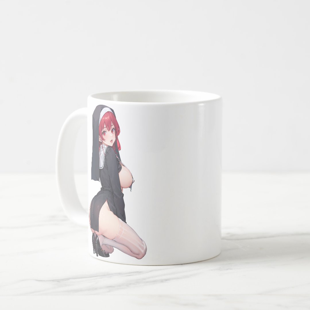 Sexy anime redhead coffee mug Anime Kupa Bardak Modern Anime Baskılı Kupa