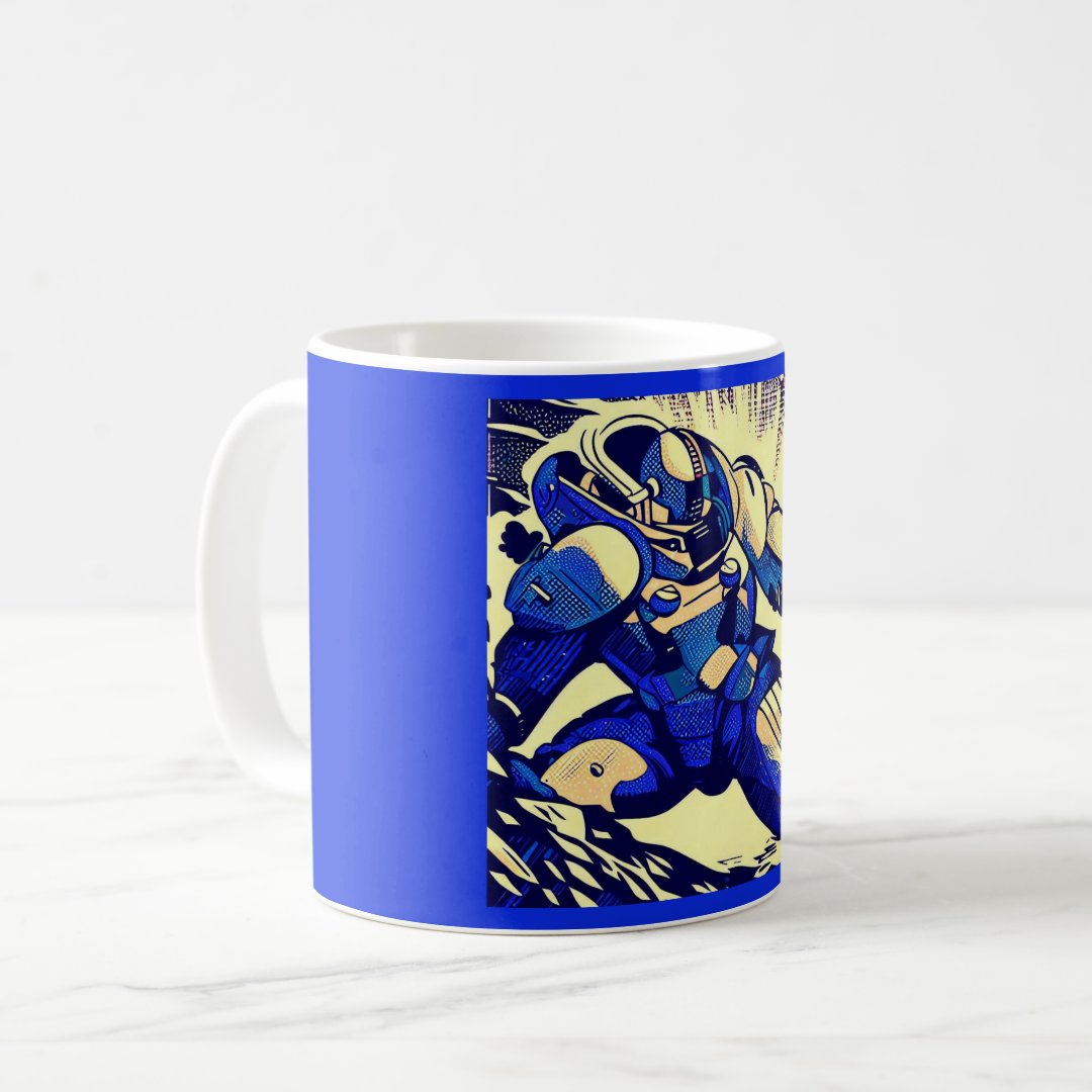 SF - Anime Hero Woodcut 4 Coffee Mug Anime Kupa Bardak Modern Anime Baskılı Kupa