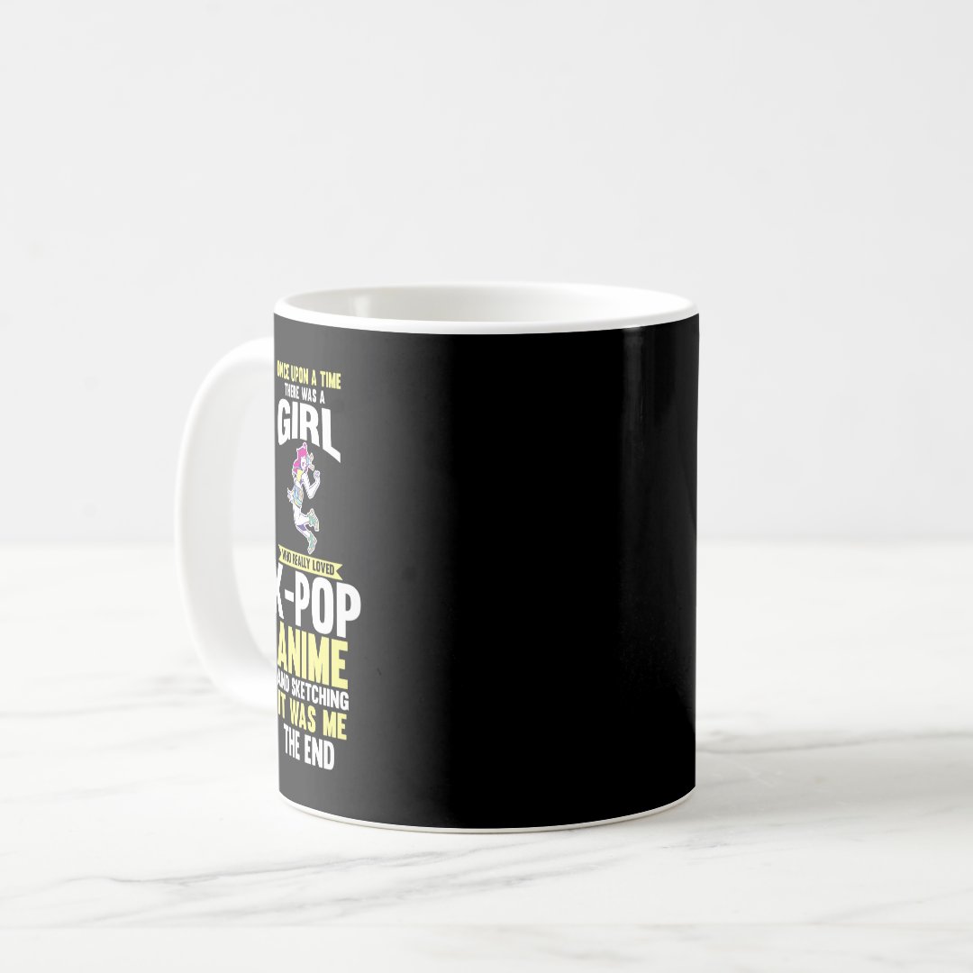 Sketching Anime Kpop Coffee Mug Anime Kupa Bardak Modern Anime Baskılı Kupa