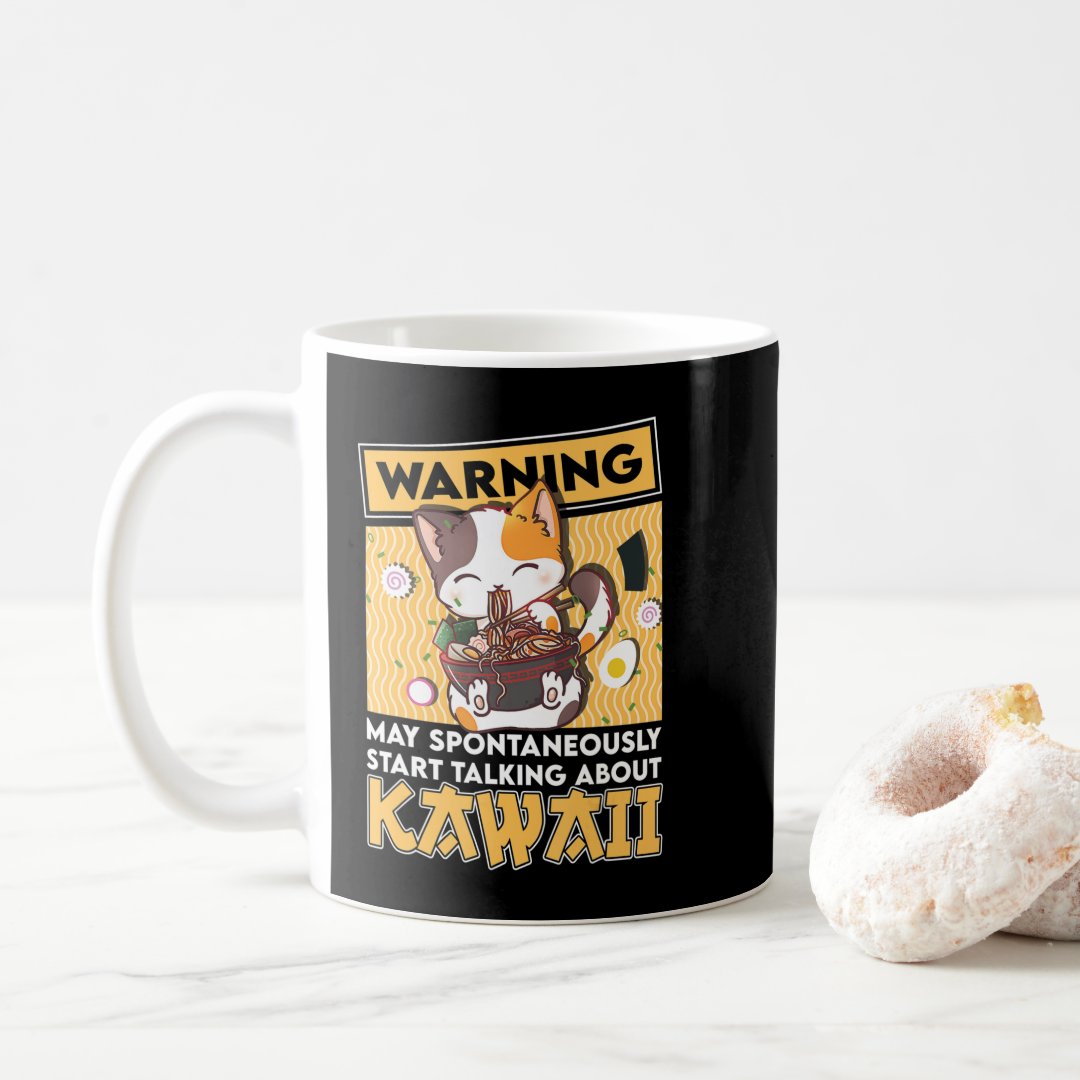 Vintage Cat Ramen Kawaii Anime Japanese Gift Girls Coffee Mug Anime Kupa Bardak Modern Anime Baskılı Kupa