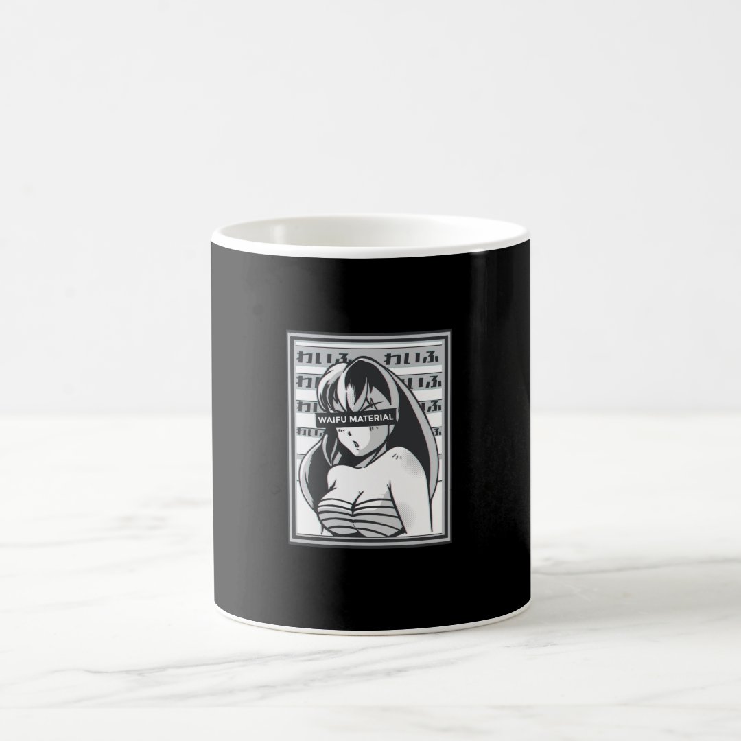Waifu material anime coffee mug Anime Kupa Bardak Modern Anime Baskılı Kupa