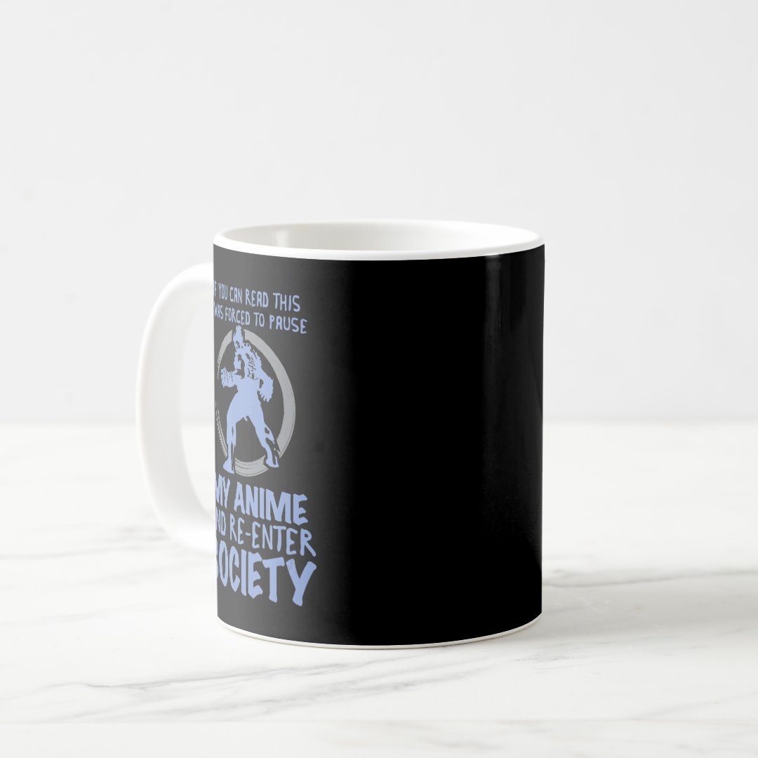 Watching Anime For Men Women Kawaii Cute Japanese  Coffee Mug Anime Kupa Bardak Modern Anime Baskılı Kupa