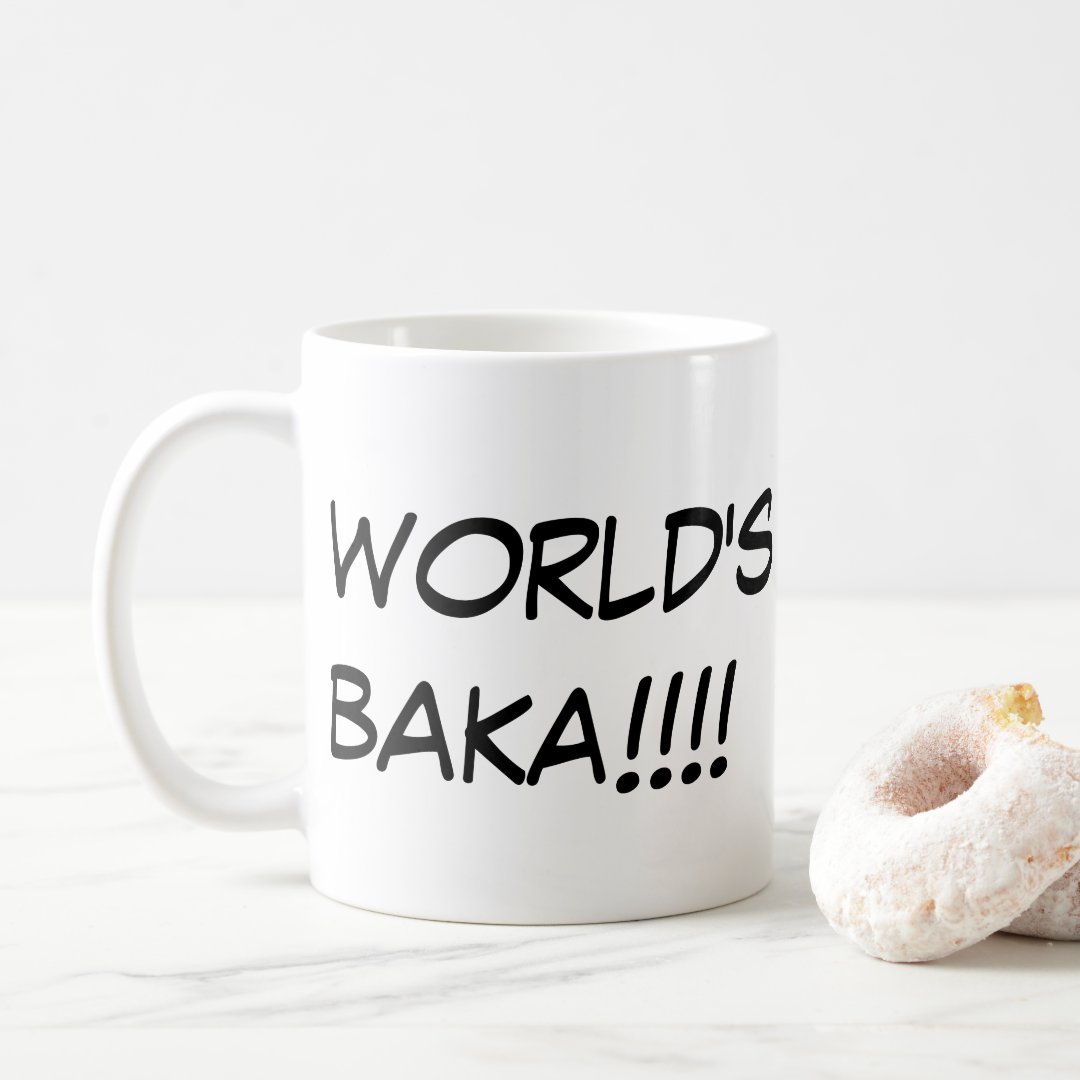 World's Greatest Baka Mug Anime Kupa Bardak Modern Anime Baskılı Kupa