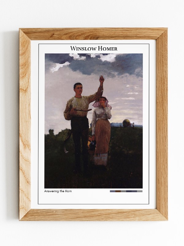 Winslow Homer Answering the Horn Poster