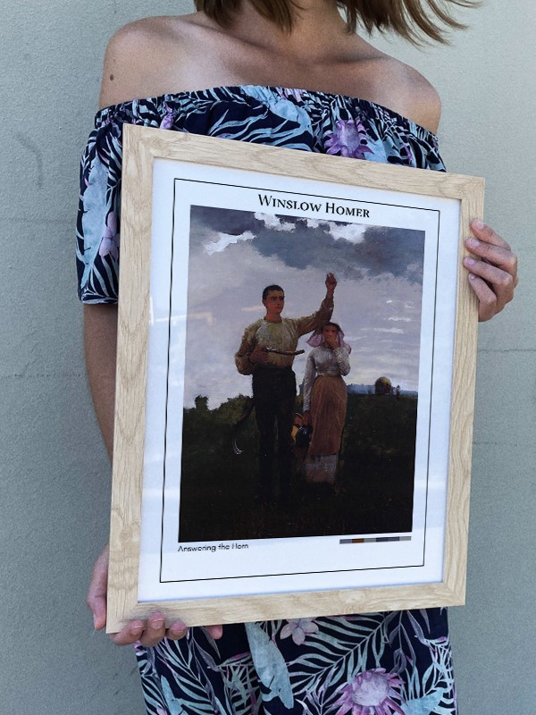 Winslow Homer Answering the Horn Poster
