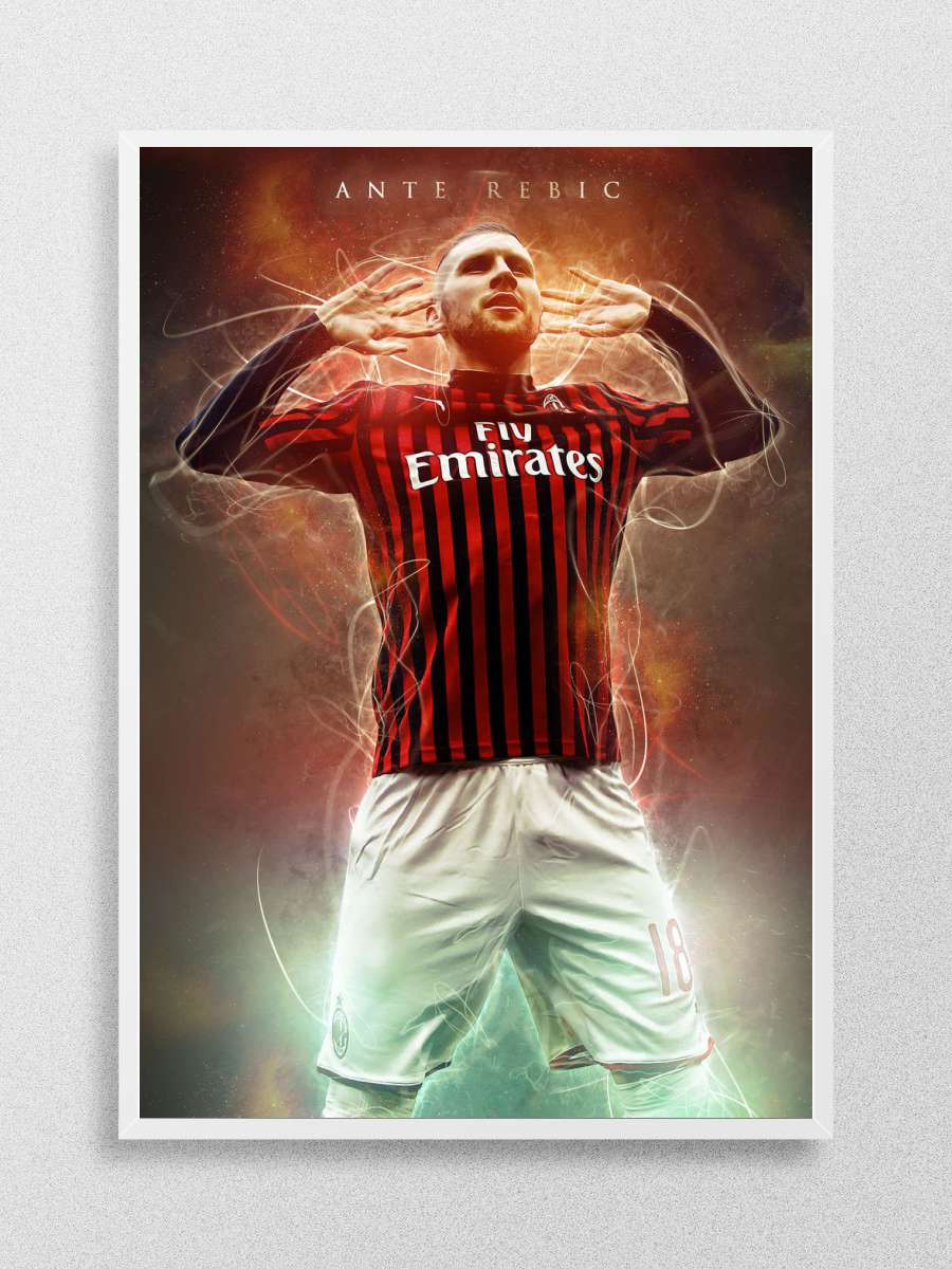 Ante Rebic Futbol Poster Çerçevesiz Yüksek Kalite Futbolcu Duvar Poster