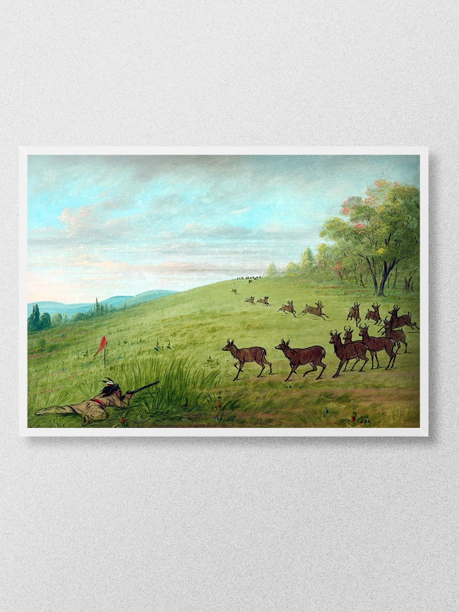 Antelope Shooting  Tablo Sanatsal Ünlü Ressam Poster Çerçevesiz Yüksek Kalite Poster