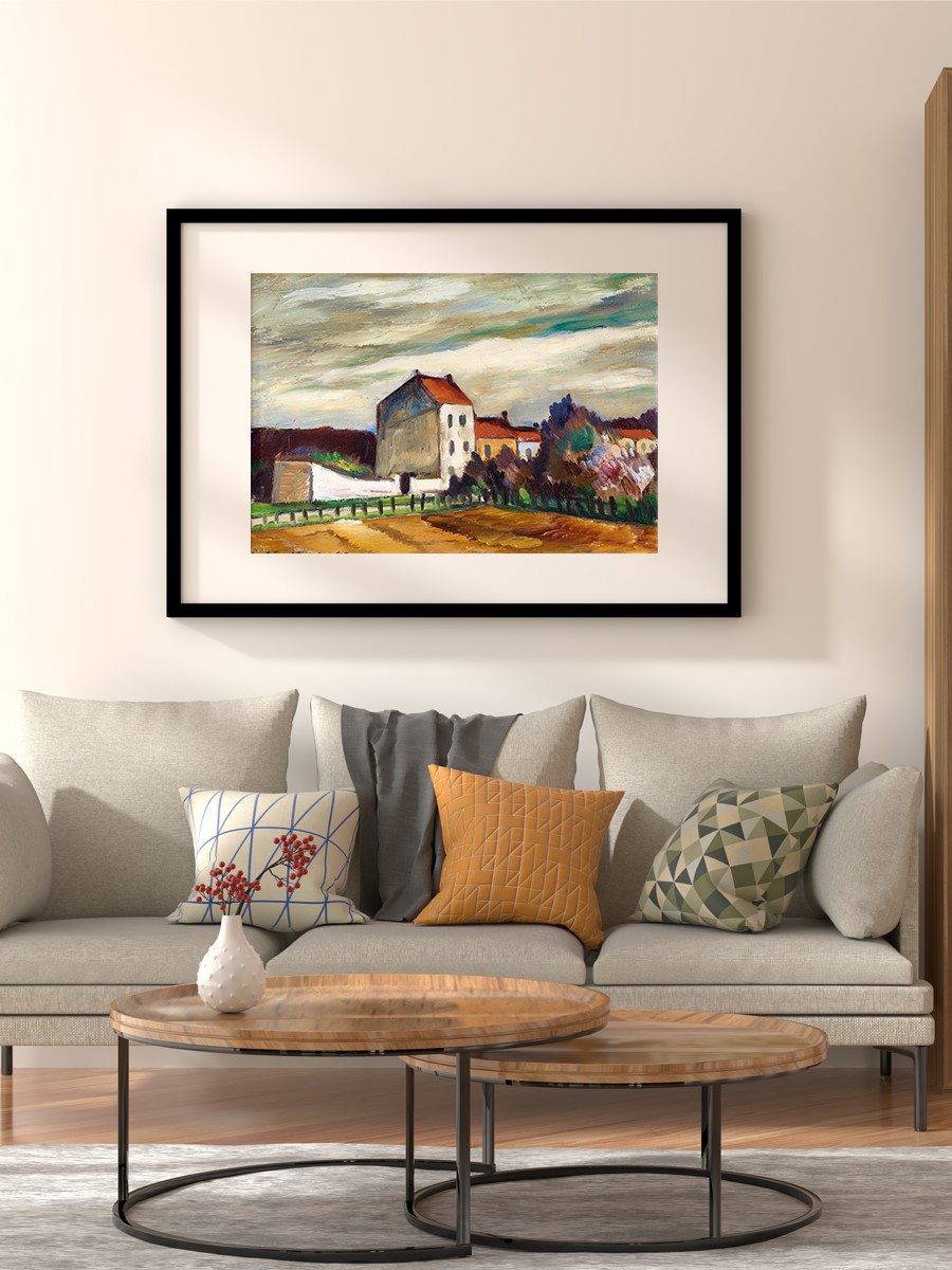 Anton Lindforss Bagneux Tablo Sanatsal Ünlü Ressam Poster Çerçevesiz Yüksek Kalite Poster