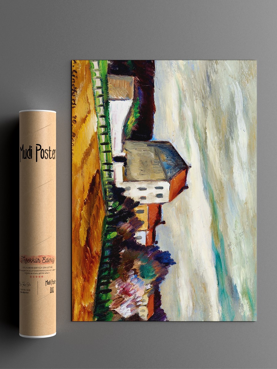Anton Lindforss Bagneux Tablo Sanatsal Ünlü Ressam Poster Çerçevesiz Yüksek Kalite Poster