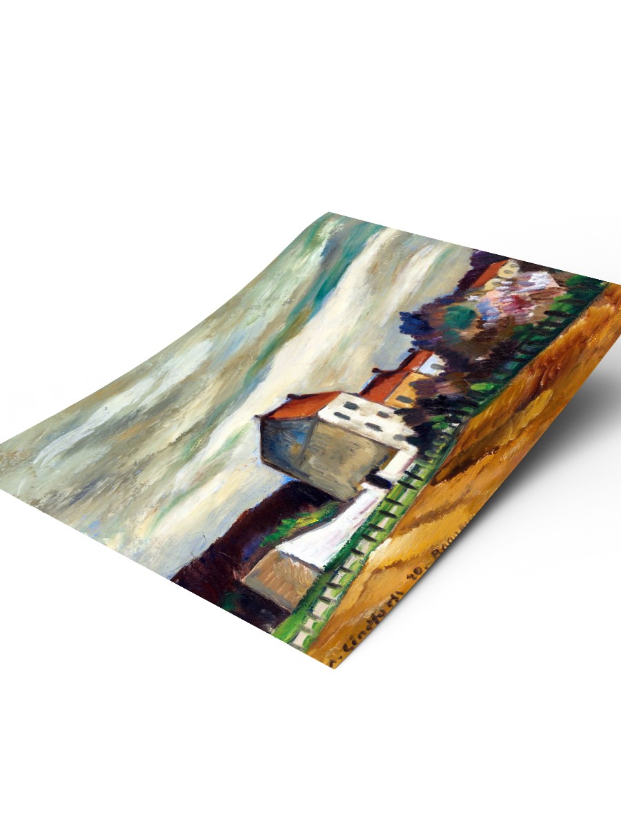 Anton Lindforss Bagneux Tablo Sanatsal Ünlü Ressam Poster Çerçevesiz Yüksek Kalite Poster