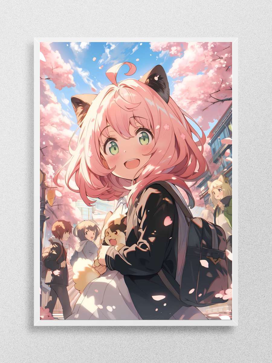 Anya Forger Kawaii Cute Anime Poster Çerçevesiz Yüksek Kalite Anime Duvar Poster