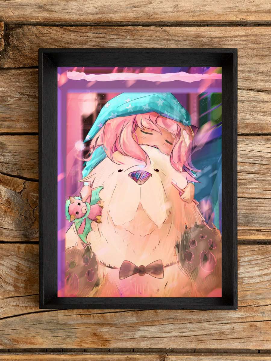 Anya Sleeping Anime Poster Çerçevesiz Yüksek Kalite Anime Duvar Poster - En İyi Fiyatlarla