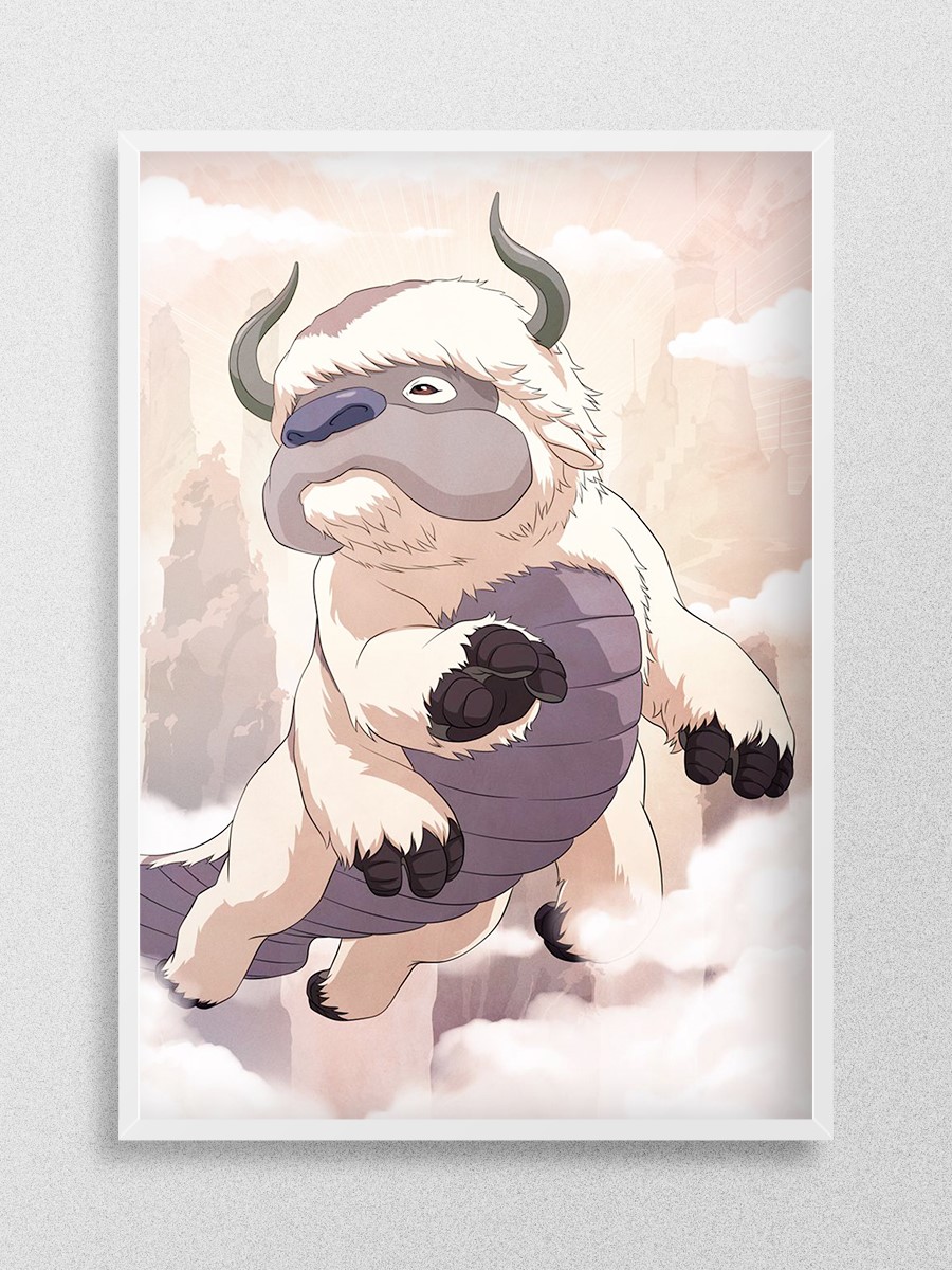 Appa Anime Poster Çerçevesiz Yüksek Kalite Anime Duvar Poster