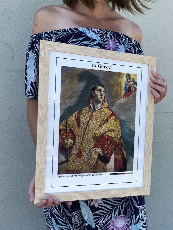 El Greco Apparition of the Virgin to St. Lawrence Poster