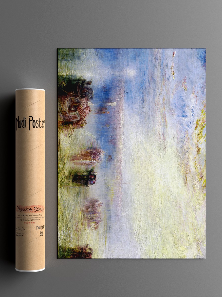 Approach to Venice Tablo Sanatsal Ünlü Ressam Poster Çerçevesiz Yüksek Kalite Poster