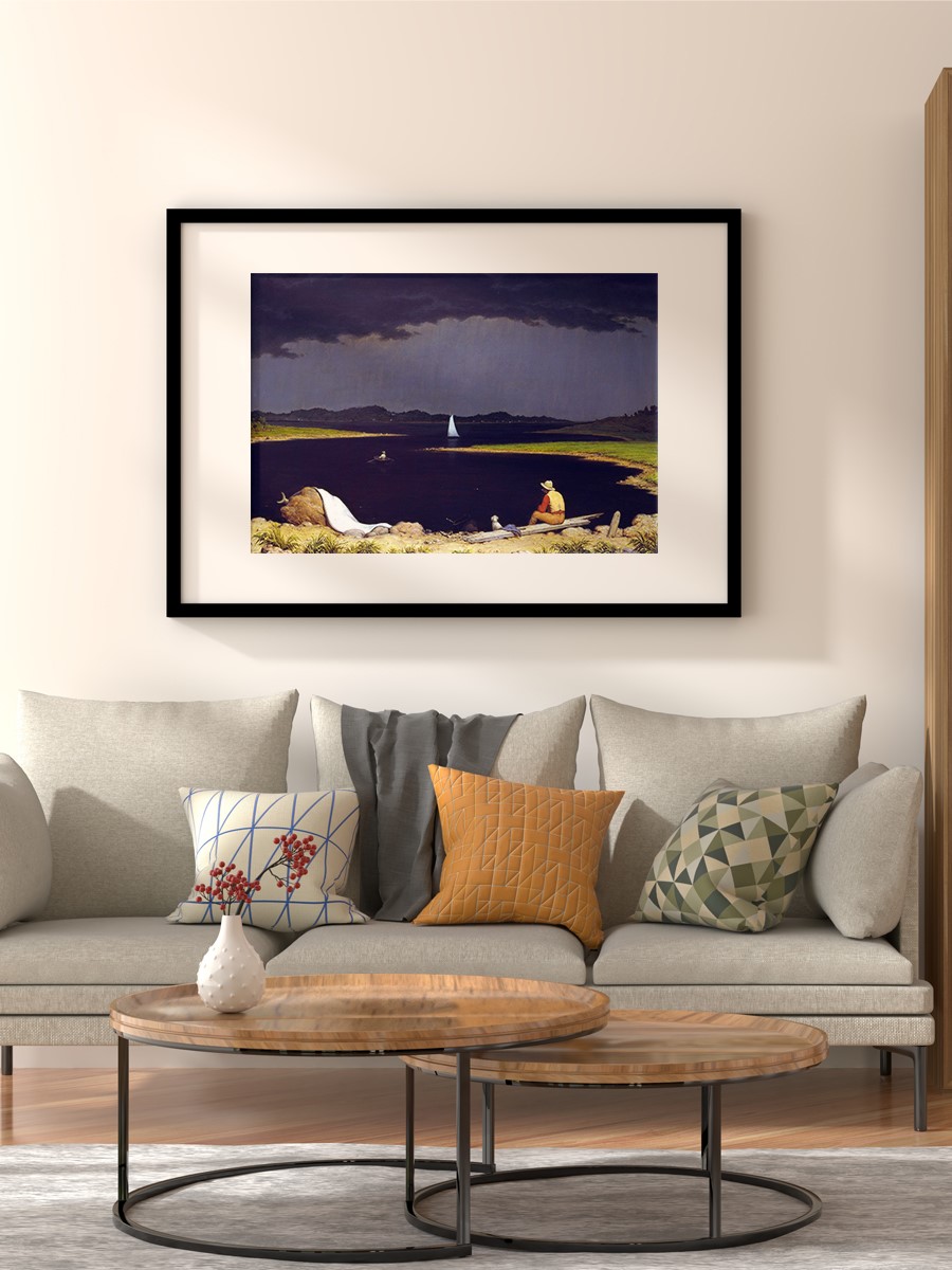 Approaching Thunder Storm Tablo Sanatsal Ünlü Ressam Poster Çerçevesiz Yüksek Kalite Poster