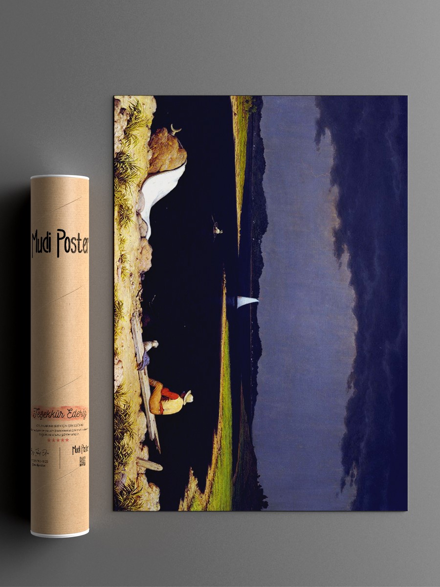 Approaching Thunder Storm Tablo Sanatsal Ünlü Ressam Poster Çerçevesiz Yüksek Kalite Poster