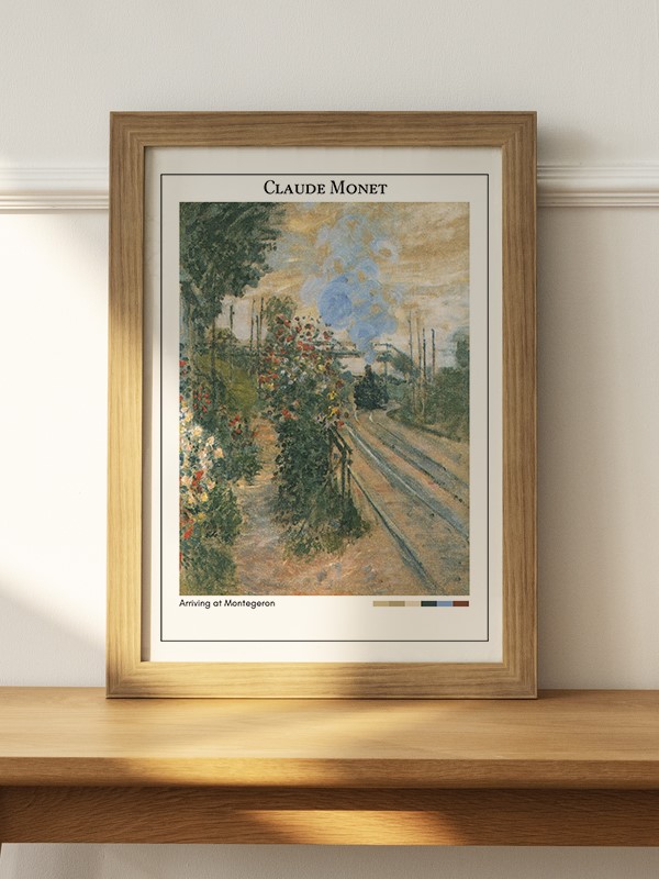Claude Monet Arriving at Montegeron Poster - En İyi Fiyatlarla