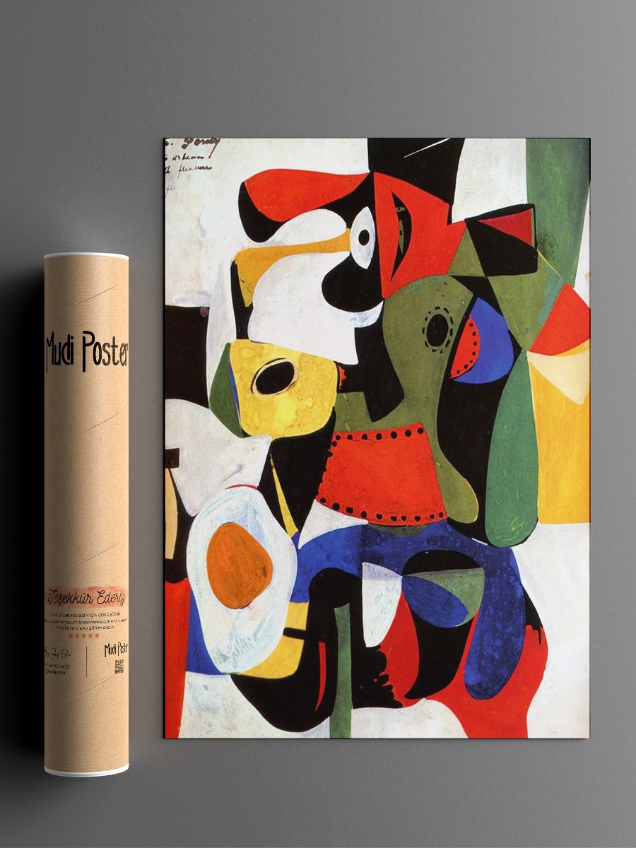 Arshile Gorky Untitled IV Tablo Sanatsal Ünlü Ressam Poster Çerçevesiz Yüksek Kalite Poster