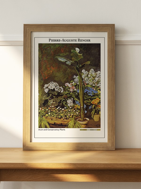 Pierre-Auguste Renoir Arum and Conservatory Plants Poster - En İyi Fiyatlarla