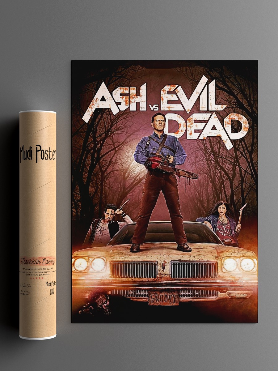 Ash Vs Evil Dead 3 Poster, Çerçevesiz Tv Film Poster