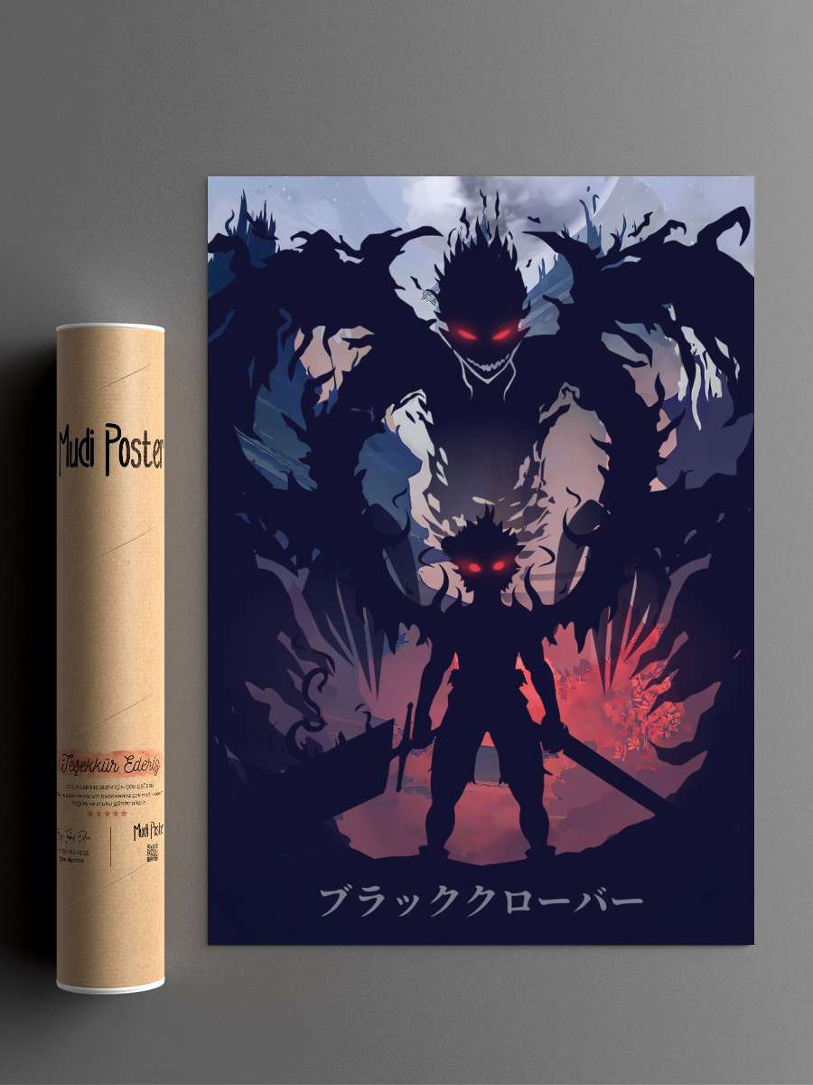 Asta Black Clover Anime Anime Poster Çerçevesiz Yüksek Kalite Anime Duvar Poster